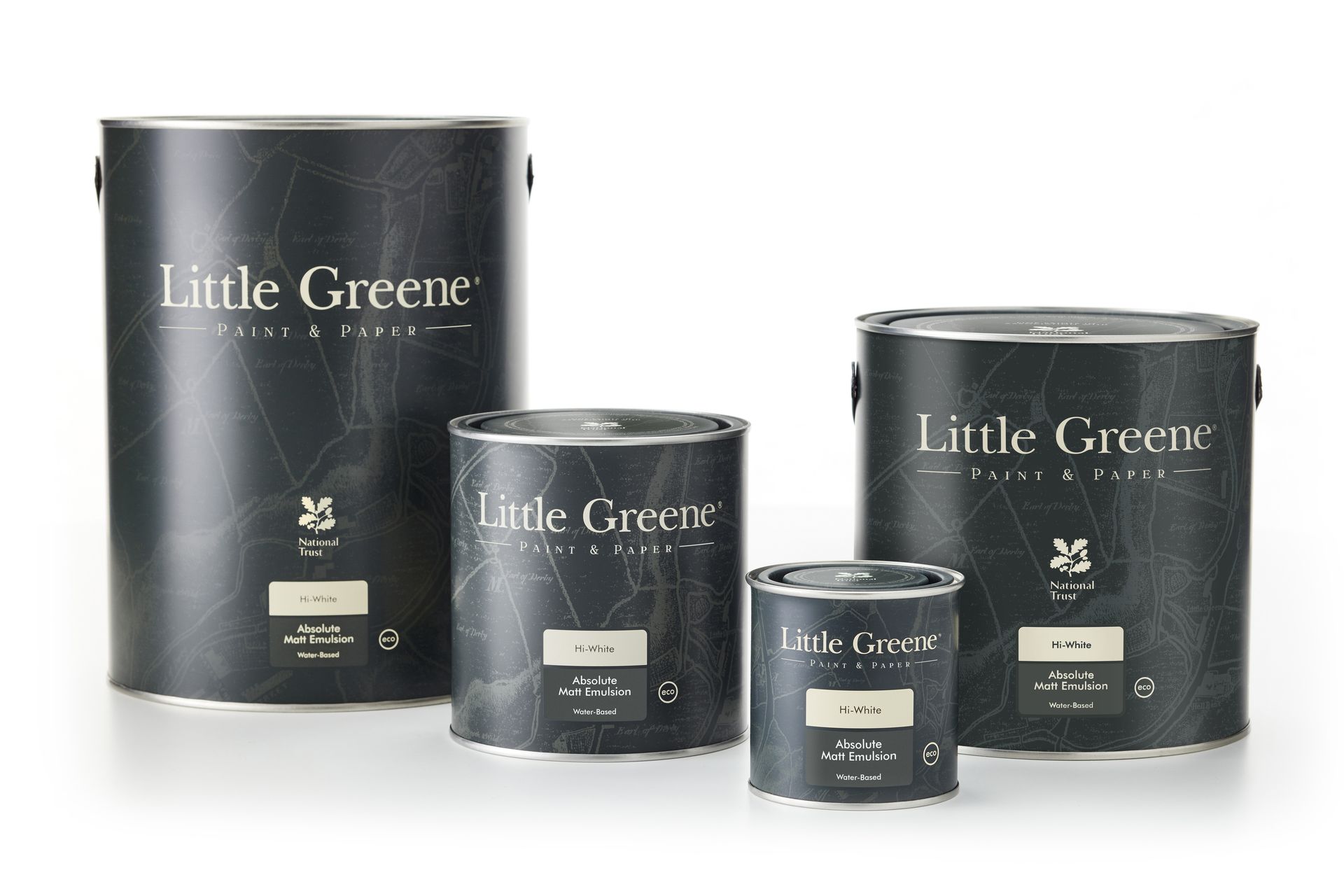 Little Greene paint tin family